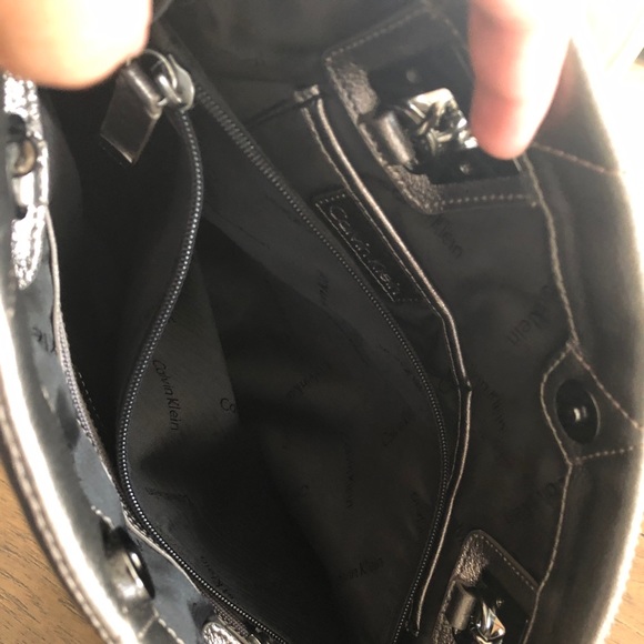 Calvin Klein Leather Chain Bag - Picture 2 of 3